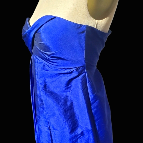 Strapless Party Dress- Blue Size 2 - Picture 4 of 12